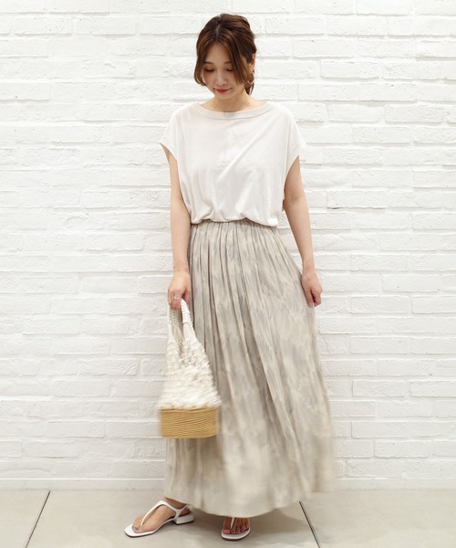 DouDou(ドゥドゥ)の「BIGシルエットタンクT(Tシャツ/カットソー・レディース・ホワイト/ベージュ/スミクロ/キナリ・FREE)」の16枚目の写真