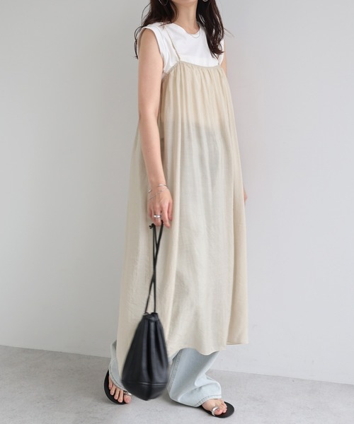 ミミADORE イージーコットンワンピース 定価4.1 千円 キャメル 楽天市場】キャミワンピ ワンピース レディース ベーシック