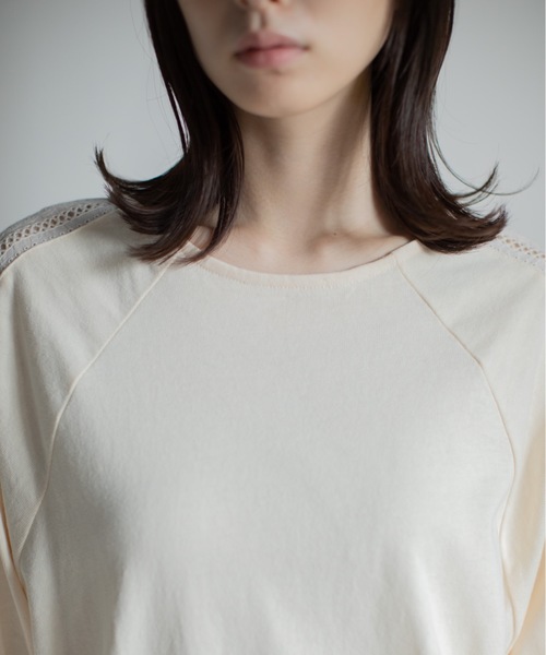 refinedworks(リファインドワークス)の「刺繍レース切替チュニック(Tシャツ/カットソー・レディース・キナリ/ブルー・M-L)」の11枚目の写真