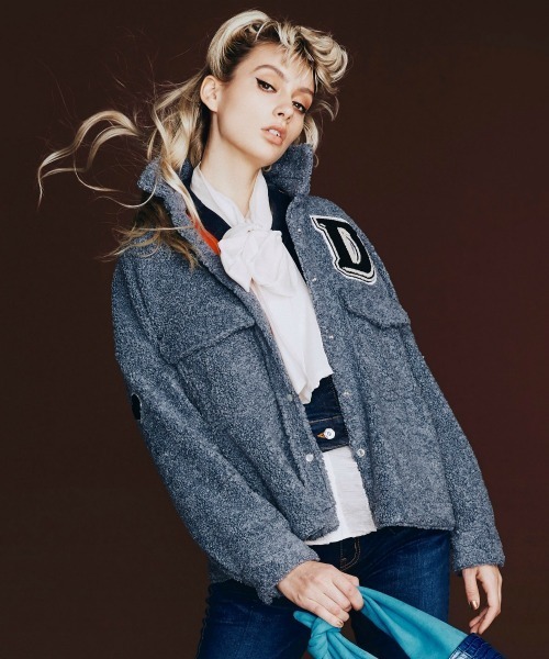 DOUBLE STANDARD CLOTHING（ダブルスタンダードクロージング）の「DSC / PEGGY（その他アウター・レディース・グレー/オフホワイト・F）」の2枚目の写真