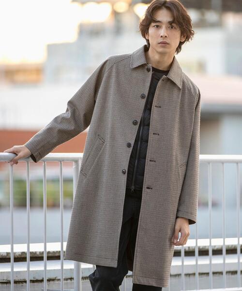 coen（コーエン）の「ラミネートワイドステンカラーコート#（ステンカラーコート・メンズ・ベージュ/オリーブ・LARGE/MEDIUM/SMALL）」の5枚目の写真