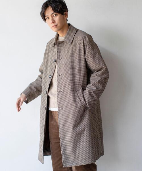 coen（コーエン）の「ラミネートワイドステンカラーコート#（ステンカラーコート・メンズ・ベージュ/オリーブ・LARGE/MEDIUM/SMALL）」の12枚目の写真