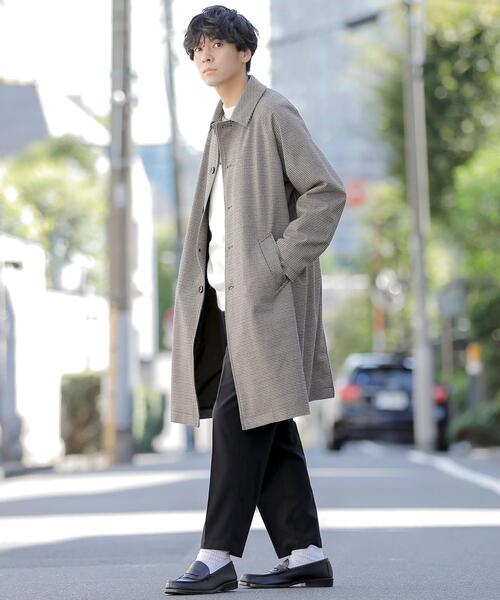 coen（コーエン）の「ラミネートワイドステンカラーコート#（ステンカラーコート・メンズ・ベージュ/オリーブ・LARGE/MEDIUM/SMALL）」の11枚目の写真