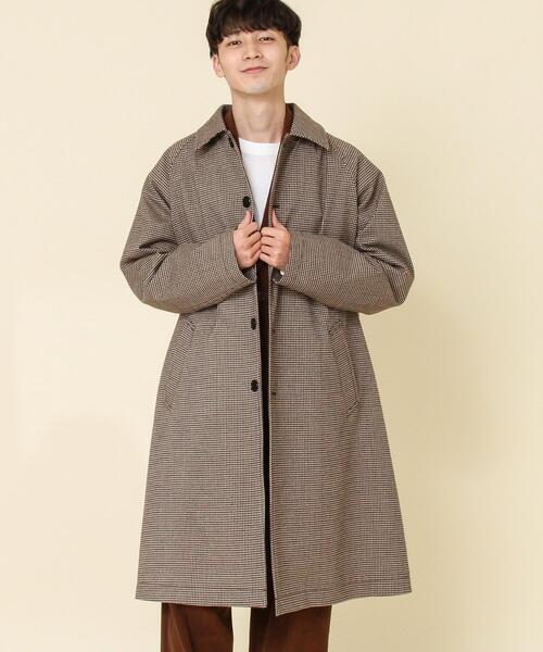 coen（コーエン）の「ラミネートワイドステンカラーコート#（ステンカラーコート・メンズ・ベージュ/オリーブ・LARGE/MEDIUM/SMALL）」の9枚目の写真