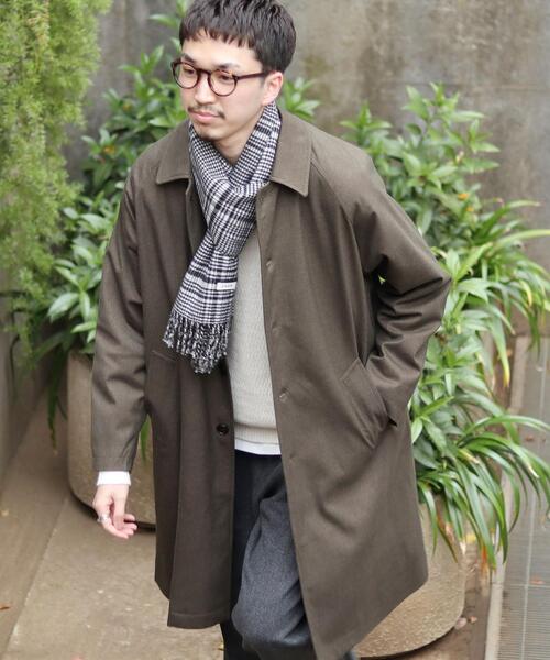 coen（コーエン）の「ラミネートワイドステンカラーコート#（ステンカラーコート・メンズ・ベージュ/オリーブ・LARGE/MEDIUM/SMALL）」の6枚目の写真