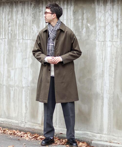 coen（コーエン）の「ラミネートワイドステンカラーコート#（ステンカラーコート・メンズ・ベージュ/オリーブ・LARGE/MEDIUM/SMALL）」の16枚目の写真