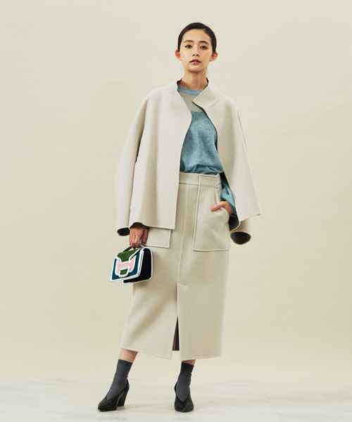 DESIGNWORKS（デザインワークス）の「モヘアシースループルオーバーニット（ニット/セーター・レディース・サックスブルー/オレンジ系その他・38）」の3枚目の写真