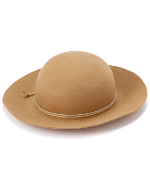 green label relaxing（グリーンレーベルリラクシング）の「GUAPA フェルトキャペリン ハット（ハット・キッズ・ブラック/ベージュ・54cm/52cm）」の4枚目の写真