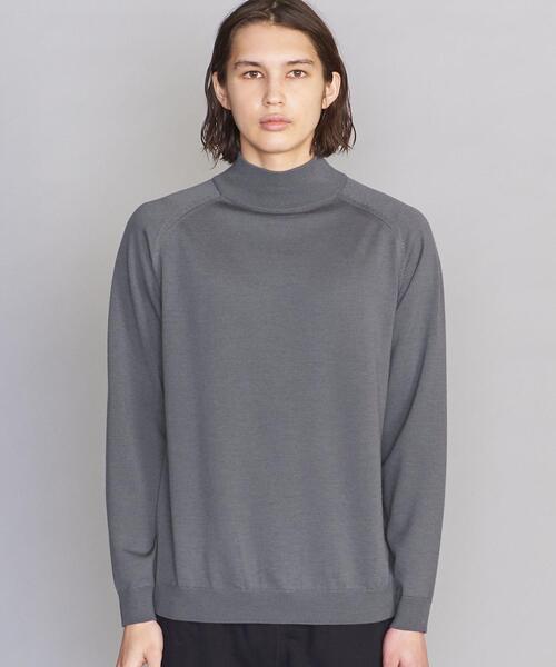 BEAUTY&YOUTH UNITED ARROWS（ビューティーアンドユースユナイテッドアローズ）の「BY SUPER140 ウォッシャブルウール タートル ニット（ニット/セーター・メンズ・ホワイト/ブラック/グレー・X-LARGE/LARGE/MEDIUM/SMALL）」の8枚目の写真