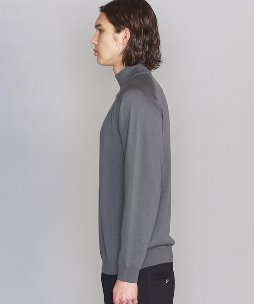 BEAUTY&YOUTH UNITED ARROWS（ビューティーアンドユースユナイテッドアローズ）の「BY SUPER140 ウォッシャブルウール タートル ニット（ニット/セーター・メンズ・ホワイト/ブラック/グレー・X-LARGE/LARGE/MEDIUM/SMALL）」の7枚目の写真