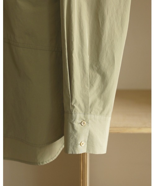 TODAYFUL（トゥデイフル）の「タフタポケットシャツ（シャツ/ブラウス・レディース・アイボリー/ライトグリーン・FREE）」の19枚目の写真