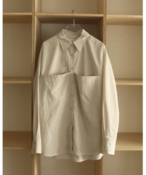 TODAYFUL（トゥデイフル）の「タフタポケットシャツ（シャツ/ブラウス・レディース・アイボリー/ライトグリーン・FREE）」の16枚目の写真