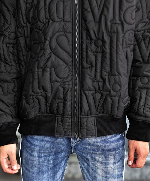 JOKER（ジョーカー）の「【2020春秋新作】英字ステッチMA-1 ジャケット ブルゾン ボンバージャケット（MA-1・メンズ・ブラック/ブラック×ホワイト・M/L/XL）」の13枚目の写真