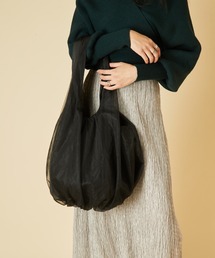 チュールギャザートート