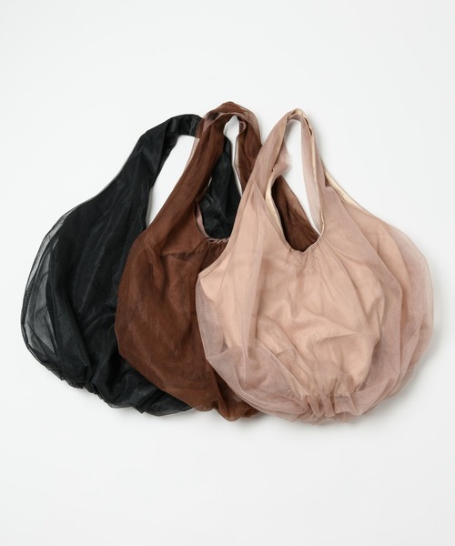 LA BELLE ETUDE（ラベルエチュード）の「チュールギャザートート（トートバッグ・レディース・ブラック/ゴールド/ブラウン系その他・FREE）」の22枚目の写真