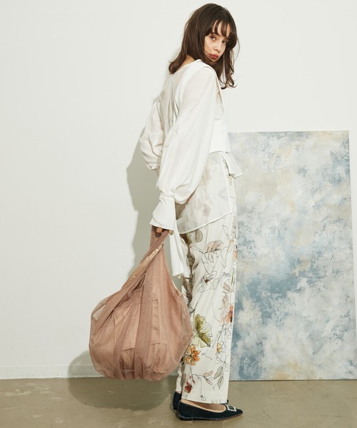 LA BELLE ETUDE（ラベルエチュード）の「チュールギャザートート（トートバッグ・レディース・ブラック/ゴールド/ブラウン系その他・FREE）」の11枚目の写真