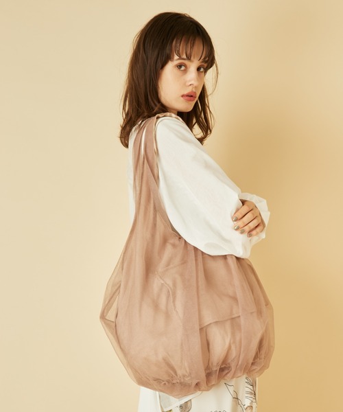 LA BELLE ETUDE（ラベルエチュード）の「チュールギャザートート（トートバッグ・レディース・ブラック/ゴールド/ブラウン系その他・FREE）」の13枚目の写真