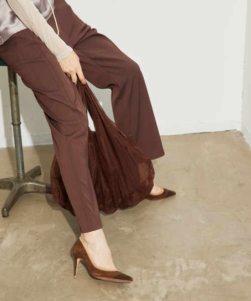 LA BELLE ETUDE（ラベルエチュード）の「チュールギャザートート（トートバッグ・レディース・ブラック/ゴールド/ブラウン系その他・FREE）」の6枚目の写真