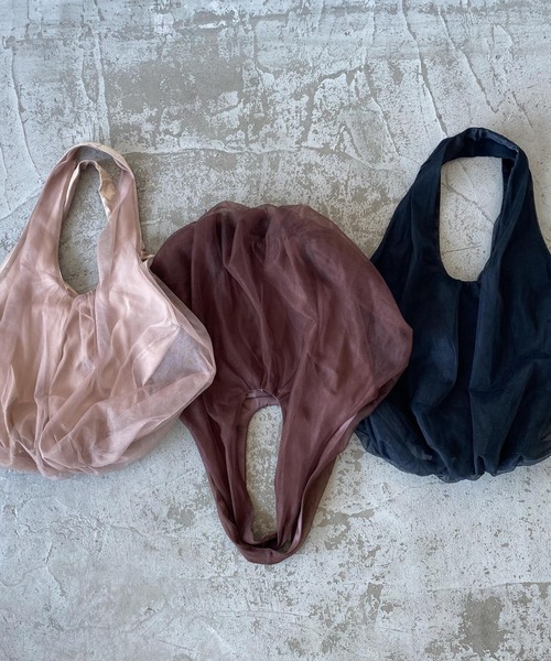 LA BELLE ETUDE（ラベルエチュード）の「チュールギャザートート（トートバッグ・レディース・ブラック/ゴールド/ブラウン系その他・FREE）」の19枚目の写真