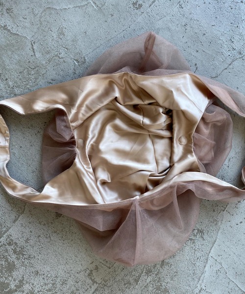 LA BELLE ETUDE（ラベルエチュード）の「チュールギャザートート（トートバッグ・レディース・ブラック/ゴールド/ブラウン系その他・FREE）」の20枚目の写真