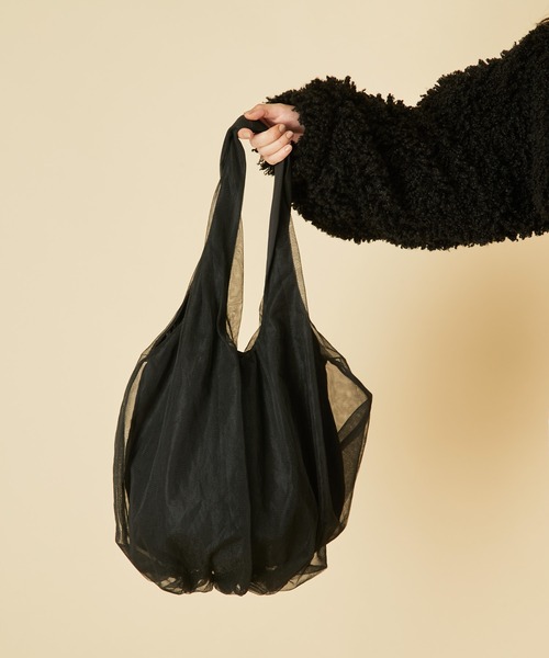 LA BELLE ETUDE（ラベルエチュード）の「チュールギャザートート（トートバッグ・レディース・ブラック/ゴールド/ブラウン系その他・FREE）」の17枚目の写真