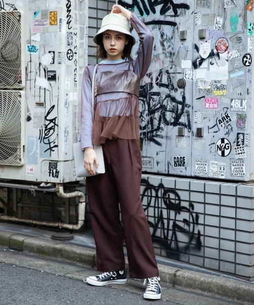 セール】【セットアイテム】ビスチェツキシースルートップス（Tシャツ