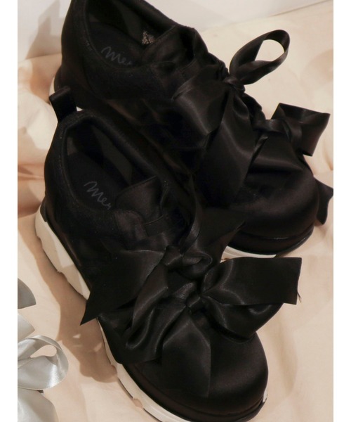 Merry Jenny メリージェニー の エアリーレースリボンスニーカー スニーカー Wear