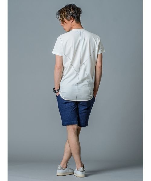 REGIEVO（レジエボ）の「【REGIEVO】デジタル切り替えTシャツ ビッグシルエット（Tシャツ/カットソー・メンズ・ホワイト/グレー/ブラック・XL/S/M/L）」の6枚目の写真
