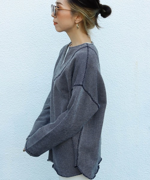 Auntie Rosa Holiday（アンティローザホリデー）の「メキシカンミックススウェットトップス（Tシャツ/カットソー・レディース・ナチュラル/カーキ/グレー/ブラック・FREE）」の9枚目の写真