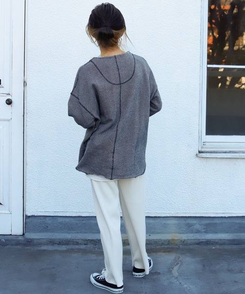 Auntie Rosa Holiday（アンティローザホリデー）の「メキシカンミックススウェットトップス（Tシャツ/カットソー・レディース・ナチュラル/カーキ/グレー/ブラック・FREE）」の13枚目の写真