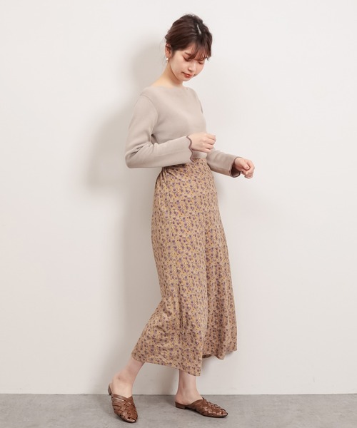 natural couture(ナチュラルクチュール)の「【WEB限定】袖口配色スカラップお上品ニット(ニット/セーター・レディース・オフホワイト/ライトベージュ/ネイビー/イエロー/その他1・FREE)」の20枚目の写真