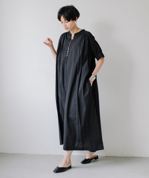 セール】コットンボイルロングワンピース / リゾートマキシワンピース