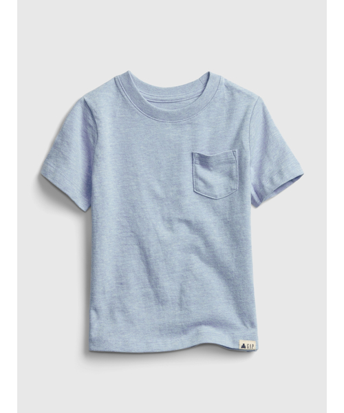 GAP（ギャップ）の「オーガニック ミックスマッチ ポケットTシャツ (幼児)（Tシャツ/カットソー・キッズ・ブルー/ピンク/ライトグレー/ブルー系その他/その他/グレー/ブルー系その他2/ホワイト・12-18M/18-24M/3 YRS/2 YRS/4 YRS/5 YRS/12-18 M）」の4枚目の写真