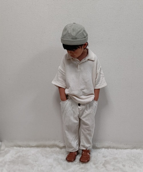 GRIN BUDDY(グリンバディ)の「【GRIN BUDDY/グリンバディ】キッズ ピグメントロールキャップ/Kids Pig Roll Cap(キャップ・キッズ・ブラック/グレー・54)」の6枚目の写真