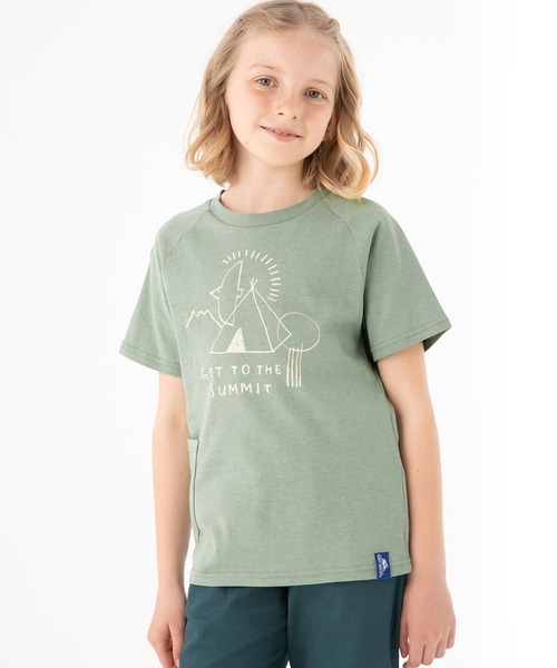 KRIFF MAYER Kid's Collection（クリフメイヤーキッズコレクション）の「ウェットプロテクト半袖T(ティピー)（Tシャツ/カットソー・キッズ・ベージュ/オフホワイト/セージグリーン/チャコール・120/130/140/150/160/170）」の4枚目の写真
