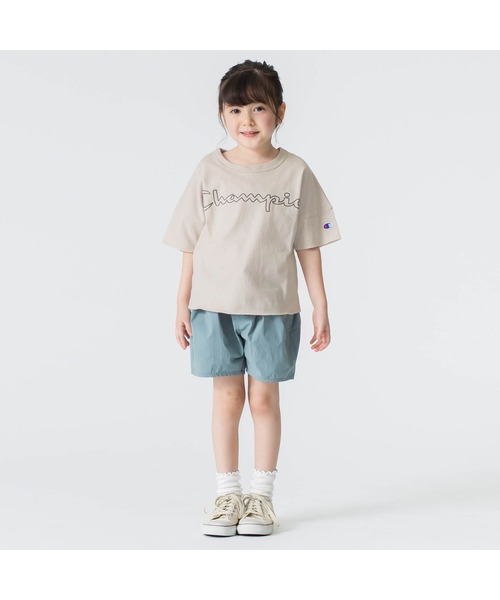 Champion（チャンピオン）の「champion(チャンピオン)半袖Tシャツ（Tシャツ/カットソー・キッズ・ミント/オレンジ/アイボリー/ラベンダー・140/100/120/110/130/150）」の16枚目の写真