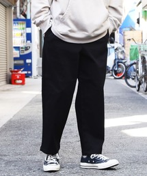 ルーズテーパード ワイド バギー パンツ