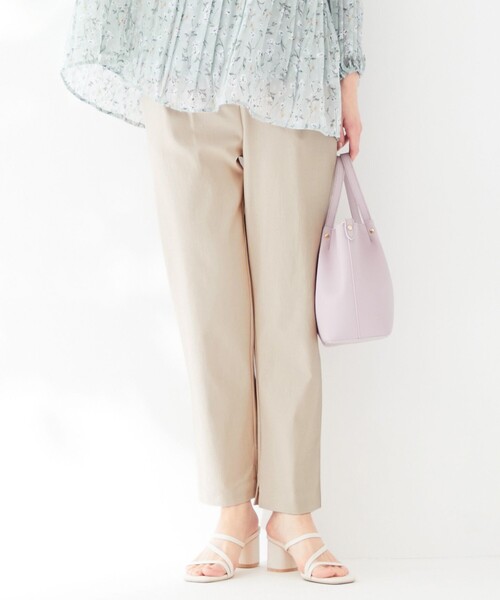 ANY SIS(エニィスィス)の「【L'aube】ミラクルストレッチ テーパードパンツ(その他パンツ・レディース・ブラック系/黄土色系/ベージュ系/ライトグリーン系/ブラウン系・4)」の1枚目の写真