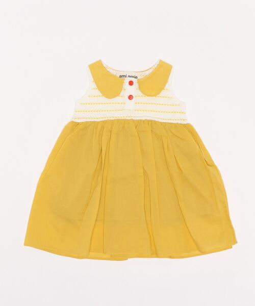 ami amie（アミアミ）の「[85-130]襟付きワンピース（ワンピース・キッズ・イエロー/パープル・115cm/130cm/85cm/100cm）」の10枚目の写真