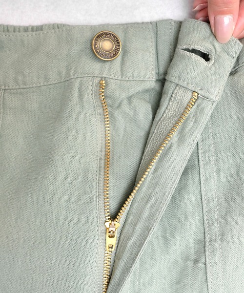 ＡＮＤＪ（アンドジェイ）の「麻混ウエストリボンベイカーストレートパンツ（その他パンツ・レディース・ミント/カーキ/ベージュ/ブラック/ベージュ系その他・M）」の21枚目の写真