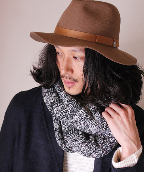 Lui's（ルイス）の「Lui's ロングスヌード（ストール/ショール・メンズ・ブラック/グレー/ブラック系その他/ボルドー・FREE）」の3枚目の写真