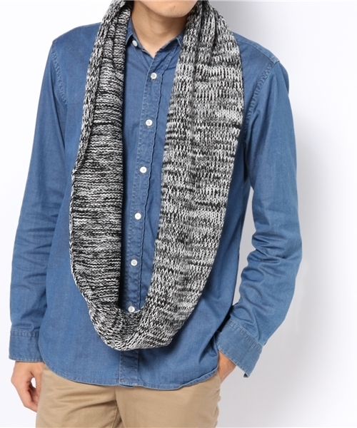 Lui's（ルイス）の「Lui's ロングスヌード（ストール/ショール・メンズ・ブラック/グレー/ブラック系その他/ボルドー・FREE）」の6枚目の写真