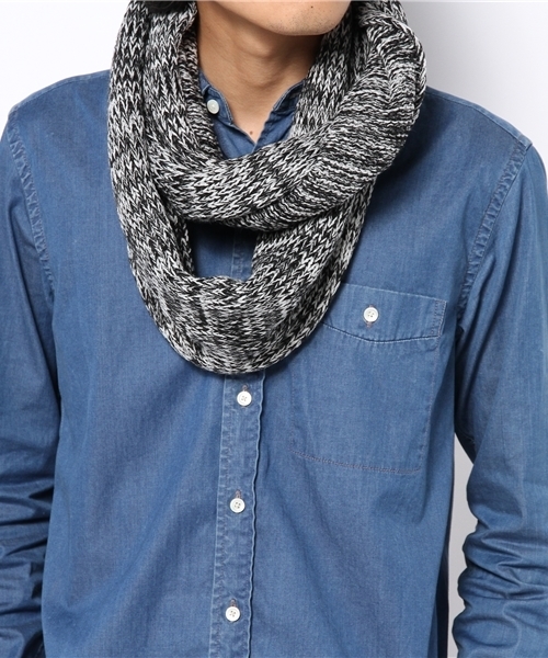 Lui's（ルイス）の「Lui's ロングスヌード（ストール/ショール・メンズ・ブラック/グレー/ブラック系その他/ボルドー・FREE）」の7枚目の写真