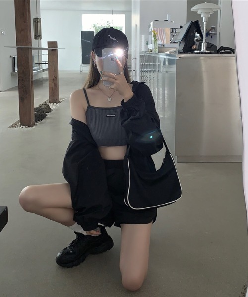 ABITOKYO（アビトーキョー）の「バルーンスリーブジャケットパンツ２点セット（ライダースジャケット・レディース・ブラック/グレー/ベージュ・FREE）」の12枚目の写真