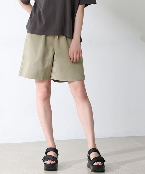 Honeys（ハニーズ）の「イージーハーフパンツ（その他パンツ・レディース・ブラック/カーキ/ダークオレンジ/ベージュ/アイボリー・S/L/M）」の5枚目の写真