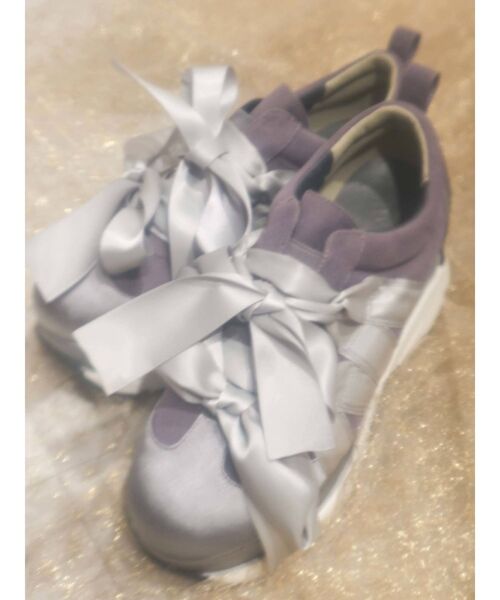 merry jenny（メリージェニー）の「リボンスニーカー（スニーカー・レディース・ブラック/アイボリー/ライトブルー・SMALL/MEDIUM/LARGE）」の13枚目の写真