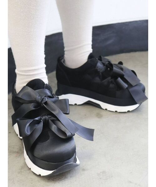 merry jenny（メリージェニー）の「リボンスニーカー（スニーカー・レディース・ブラック/アイボリー/ライトブルー・SMALL/MEDIUM/LARGE）」の18枚目の写真