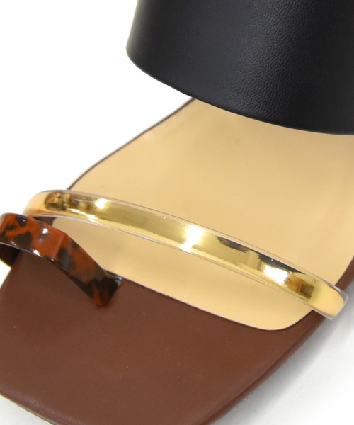 NOFALL（ノーフォール）の「アシメトングスクエアチャンキーヒールサンダル（サンダル・レディース・ブラック系その他/ブラウン系その他/ホワイト系その他/ベージュ系その他・SS/M/S/LL/L/3L）」の11枚目の写真