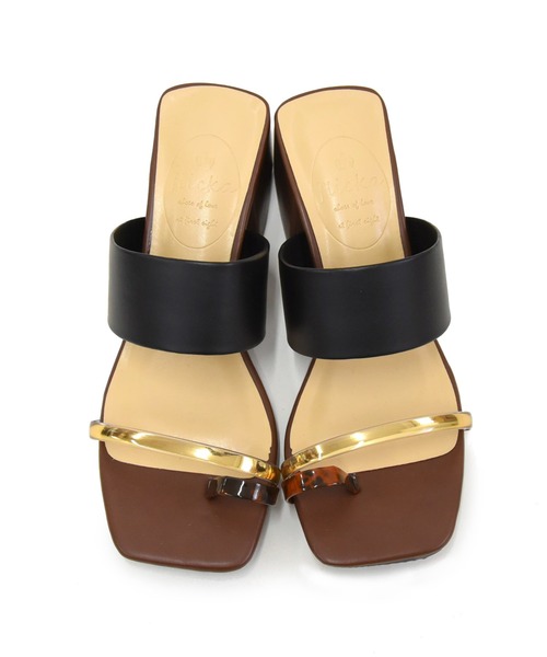 NOFALL（ノーフォール）の「アシメトングスクエアチャンキーヒールサンダル（サンダル・レディース・ブラック系その他/ブラウン系その他/ホワイト系その他/ベージュ系その他・SS/M/S/LL/L/3L）」の10枚目の写真