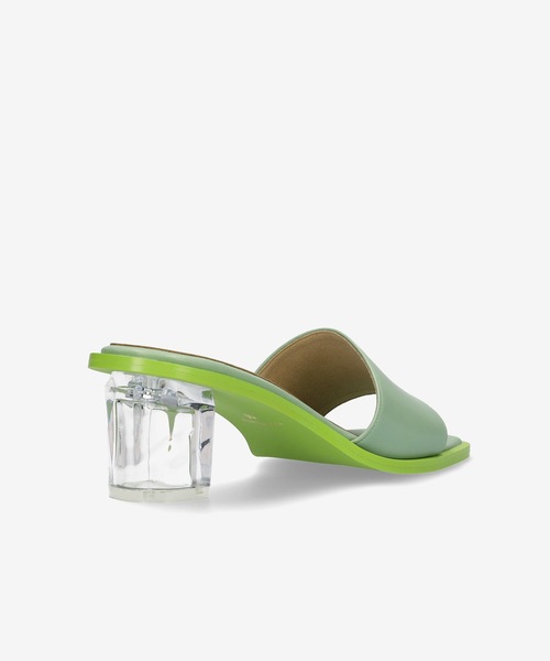 MAMIAN(マミアン)の「スクエアトゥ クリアヒール ミュール (5.5cmヒール)(サンダル・レディース・ミント/ブラック/クリア/アイボリー・L/S/M)」の19枚目の写真